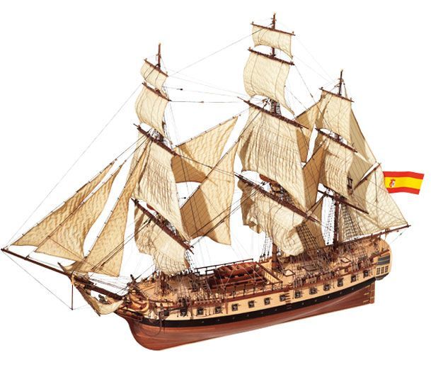 OcCre Diana (Schiffsbausatz mit Segel, Maßstab 1:85), OC14001