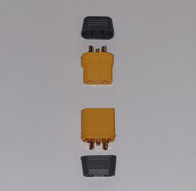 XT90i - Stecker-Buchse mit Endkappe (1 Paar)