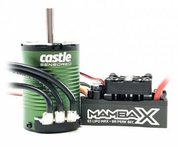 Combo: Mamba X SCT ESC mit 1410-3800KV Sensored Motor (5mm Welle)