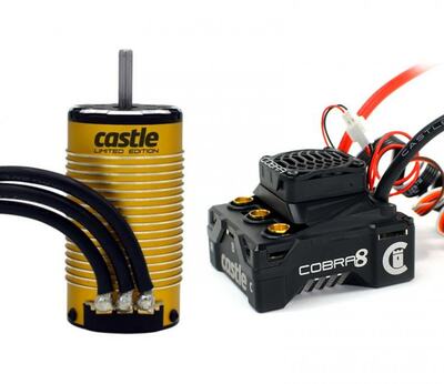 Combo Cobra 8 2-6S ESC   1515-2200kV Sensored Motor Limited Edition Gold