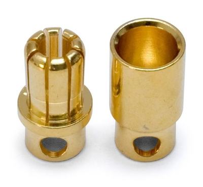 Stecker Connector 8mm männlich und weiblich (1Paar)