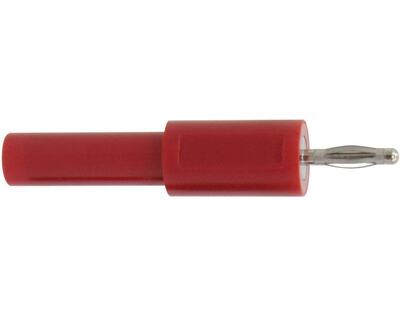 Adapter - Stecker 2mm / Buchse 4mm rot