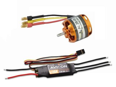 Brushless Set AL28-09 & AVICON 20A Regler