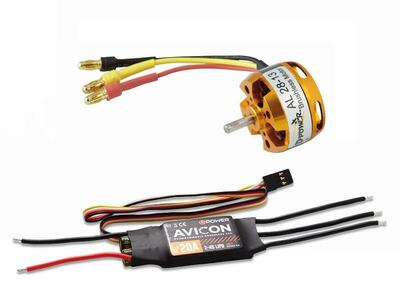 Brushless Set AL28-13 & AVICON 20A Regler