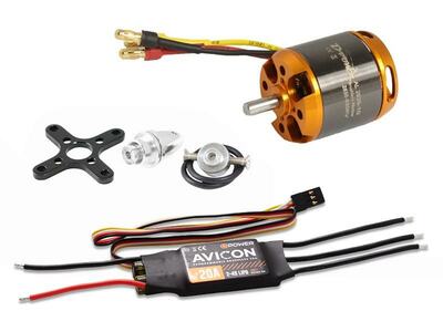 Brushless Set AL2835-10 & AVICON 20A Regler