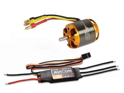 Brushless Set AL2835-9 & AVICON 20A Regler