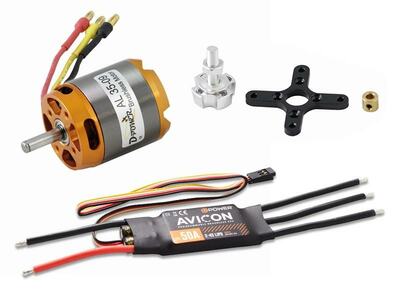 Brushless Set AL35-09 & AVICON 50A Regler