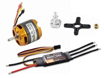 Brushless Set AL35-12 &  AVICON 40A Regler