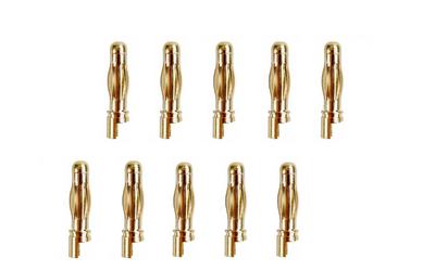 Goldstecker 4mm mit Lamellen (10 Stück)