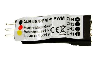 S.BUS/PPM->PWM Converter CH1-4