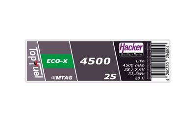 TopFuel LiPo ECO-X 4500mAh 2S 25C MTAG