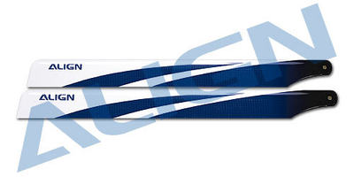 Hauptrotorblätter CFK 360 blau (T-Rex 450)