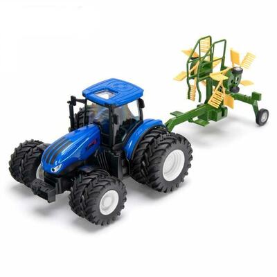 Traktor mit Zwillingsräder und Heuwender (RC RTR, Maßstab 1:24)
