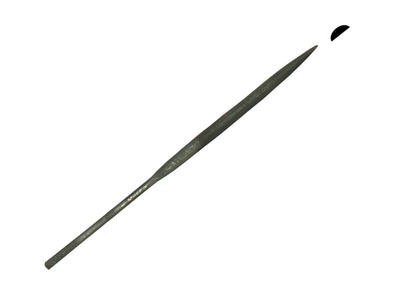 Nadelfeile ohne Griff, halbrund, 140 mm
