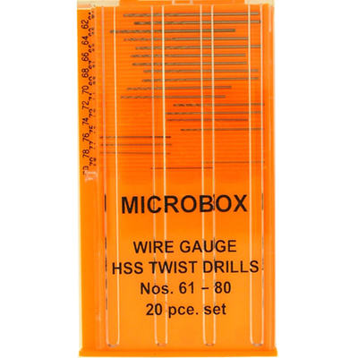 Microbox Bohrer Set (20) .61-.80