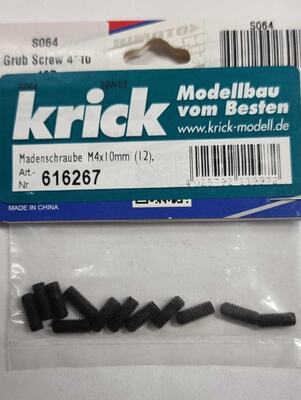 Madenschraube M4x10mm (12 Stück)