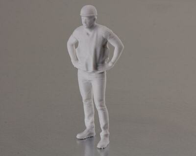 Figur Arbeiter stehend 3D Resin (1:25)