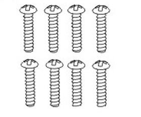 Linsenkopfschraube 2,6x14mm selbstschneidend (8 Stück)