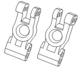 Achsschenkel hinten Aluminium (2 Stück)