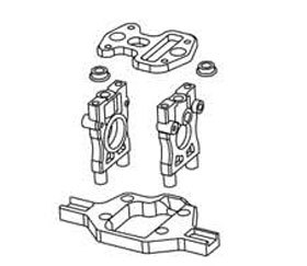 Halterung Mitteldifferential