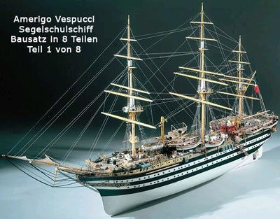 Amerigo Vespucci Baukasten 1. Schritt