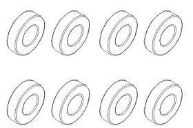 Kugellager 4x8x3mm (8 Stück)