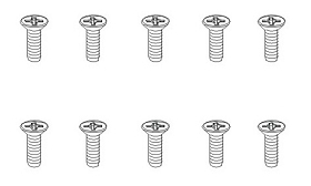 Schrauben TPF 2,6x6mm FH (10 Stück)