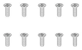 Schrauben TPF 2,8x8mm FH (10 Stück)