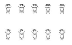 Schrauben BT3x6mm BH (10 Stück)