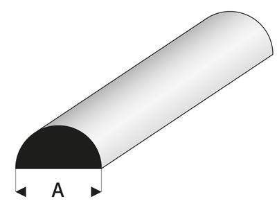 ASA Halbrundstab 2x330 mm (5 Stück)
