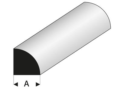 ASA Viertelrundstab 2,5x330 mm (5 Stück)