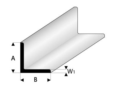 ASA Winkelprofil 2x2x330 mm (5 Stück)