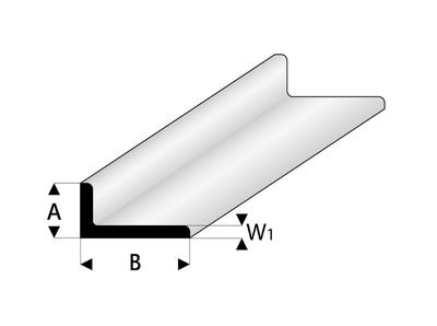 ASA L-Profil 4x8x330 mm (5 Stück)