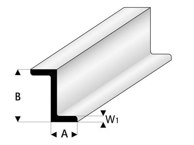 ASA Z-Profil 3,5x7x330 mm (5 Stück)