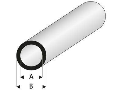 ASA Rohr 1x2x330 mm (5 Stück)