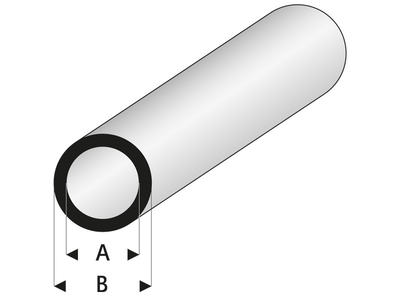 ASA Rohr 1x3x330 mm (5 Stück)