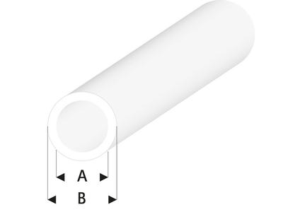 ASA Rohr transparent 2x3x330 mm (5 Stück)