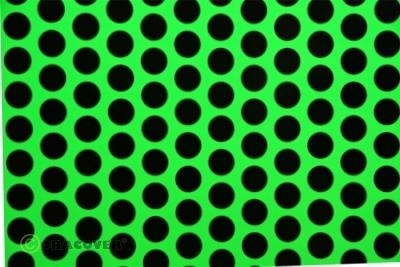 Orastick Fun1 grün fluor./ schwarz (Breite 600 mm, 10m Rolle)