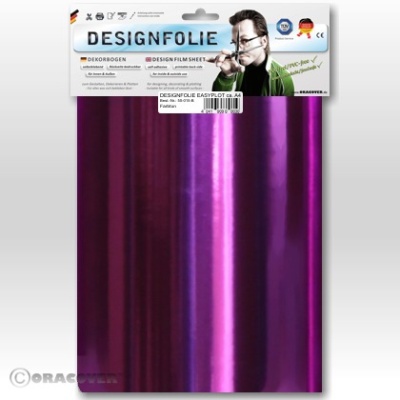 Designfolie chrom lila (ca. A4)