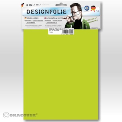 Designfolie transparent hellgrün (ca. A4)