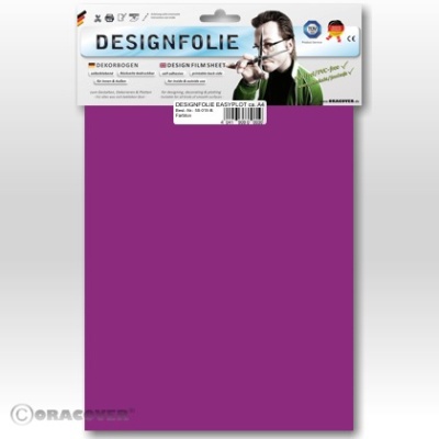 Designfolie transparent violett (ca. A4)