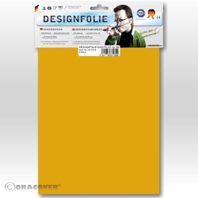 Designfolie transparent orange (ca. A4)
