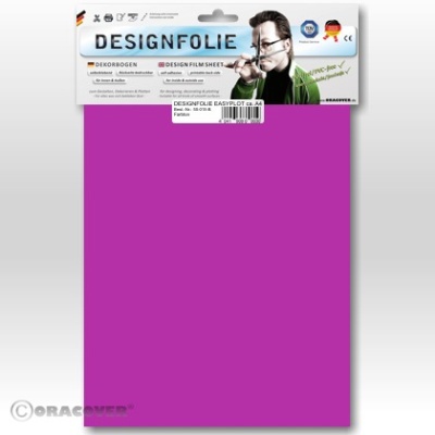 Designfolie transparent magenta (ca. A4)