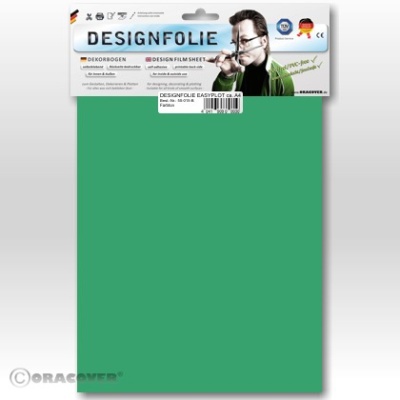 Designfolie transparent grün (ca. A4)