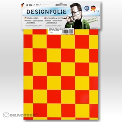 Designfolie Fun3 gelb/rot (ca. A4)