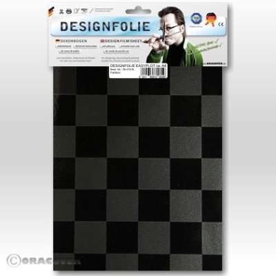 Designfolie perlmutt graphit /schwarz (ca. A4)