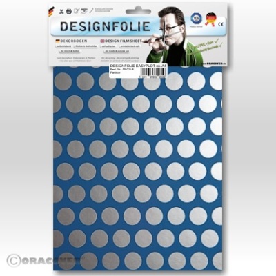 Designfolie Fun1 hellblau/ silber (ca. A4)