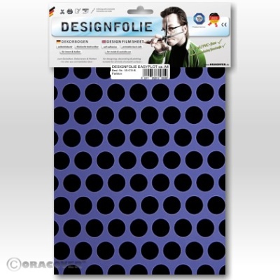 Designfolie Fun1 lila/ schwarz (ca. A4)