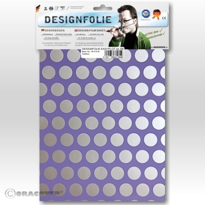 Designfolie Fun1 lila/ silber (ca. A4)