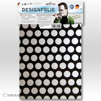 Designfolie Fun1 schwarz/ silber (ca. A4)